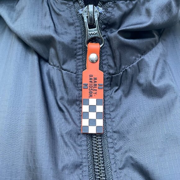 Harley-Davidson Vintage 2005 Women’s Windbreaker w/ Checkered Lining – Size M - Picture 7 of 16